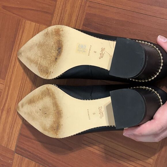 Coach WILLA Leather Studded Pumps Size 8 - Picture 6 of 7